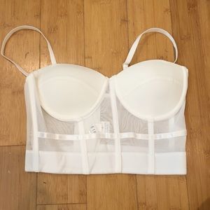 White Bralette Top